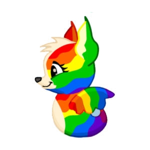 Noodles the Rainbow Pup